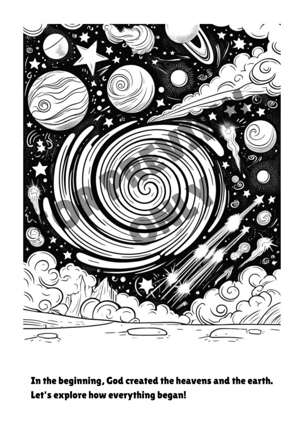 The First Days: A Story and Coloring Book About the Creation - Image 4