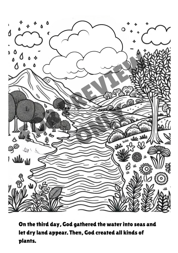 The First Days: A Story and Coloring Book About the Creation - Image 2
