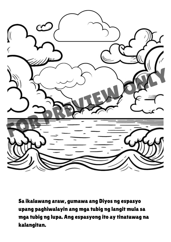 Ang Mga Unang Araw: Isang Kwento at Coloring Book Tungkol sa Paglikha - Image 4