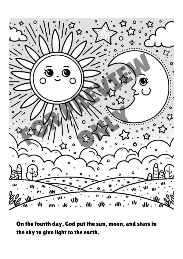 The First Days: A Story and Coloring Book About the Creation - Image 3